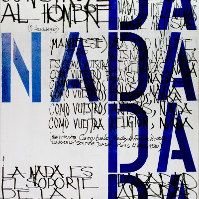 Obra 06 / " NA DADADADA " / 150cm x 100cm / Técnica mixta sobre tela / 2015/